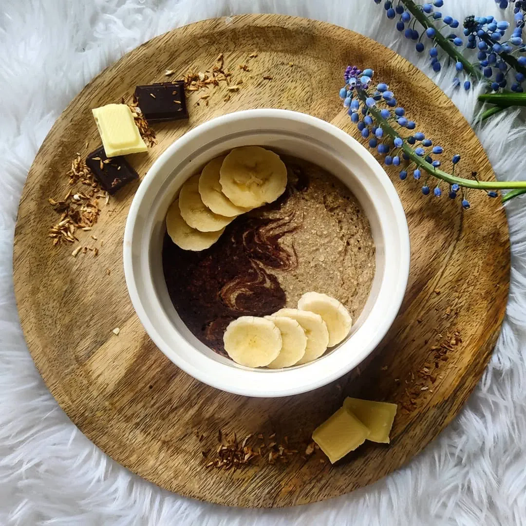 Pieczona owsianka "Banana Split"