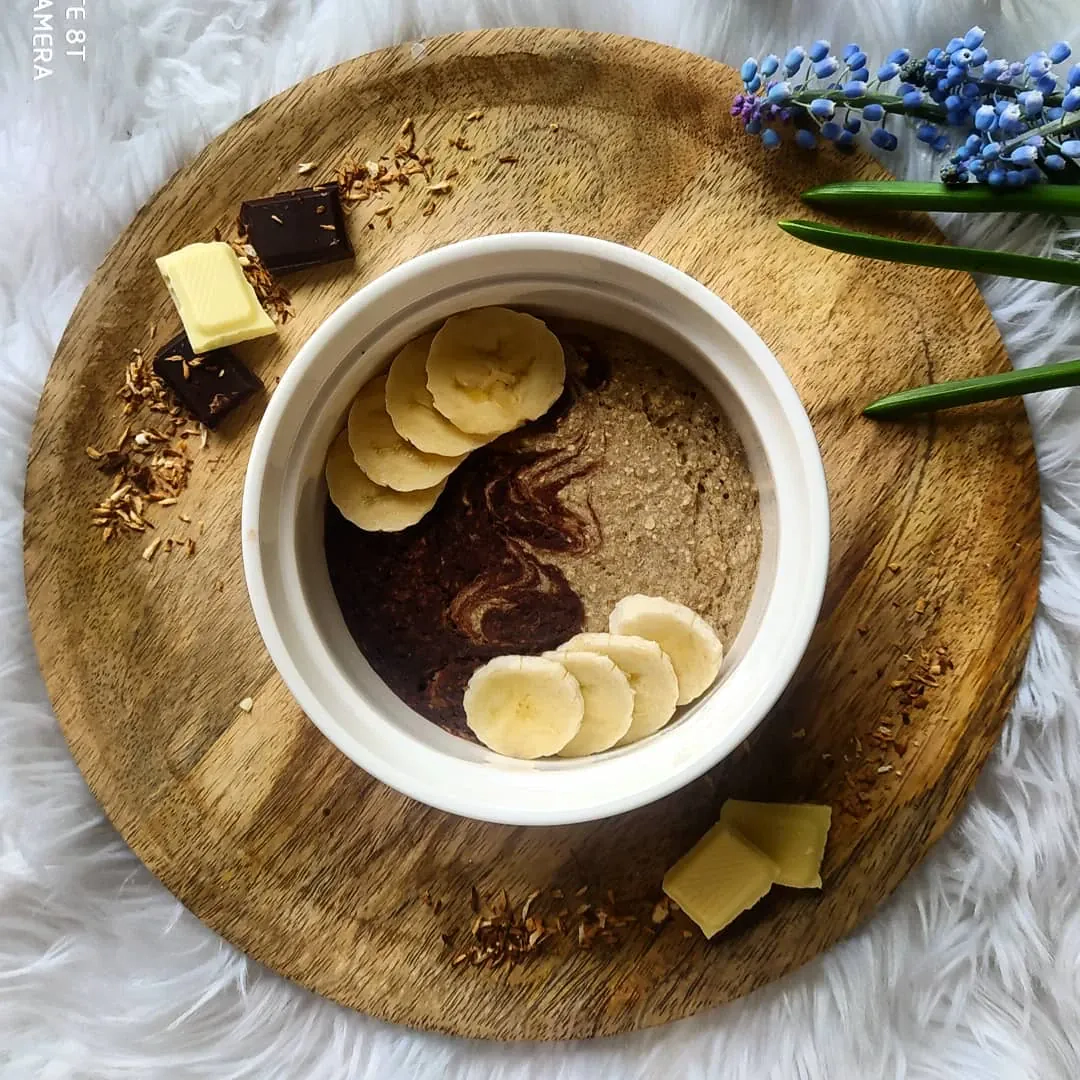 Pieczona owsianka "Banana Split"