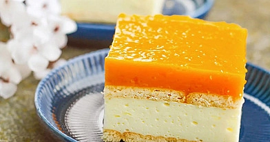 Sernik na zimno z mascarpone i mango🍰🥭