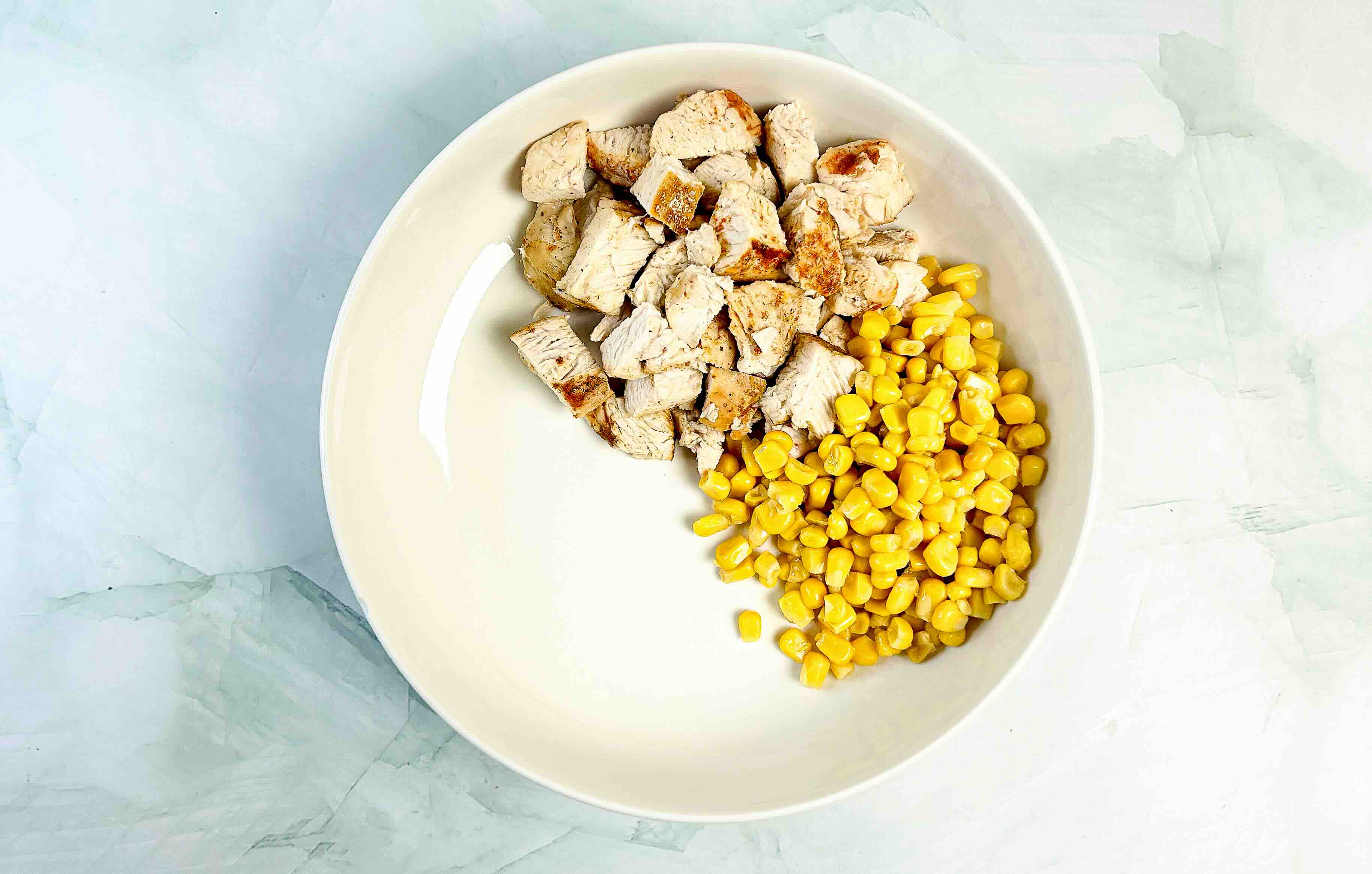 kukurūzai su vištiena