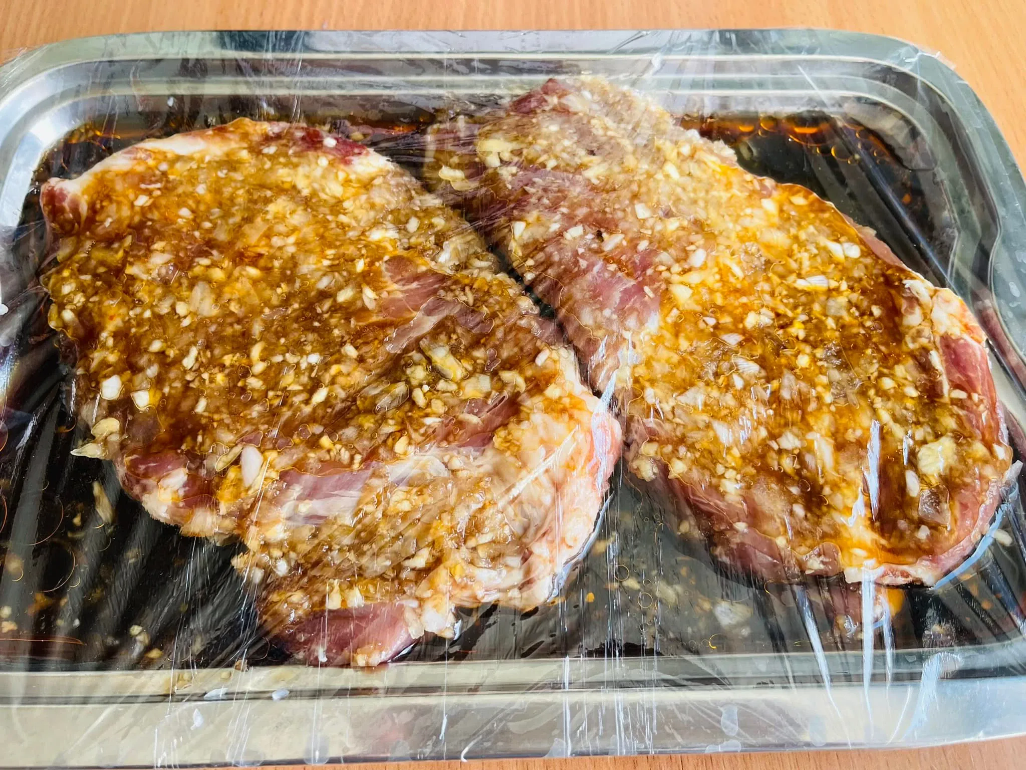 Kiaulienos sprandinės didkepsniai karšto oro gruzdintuvėje