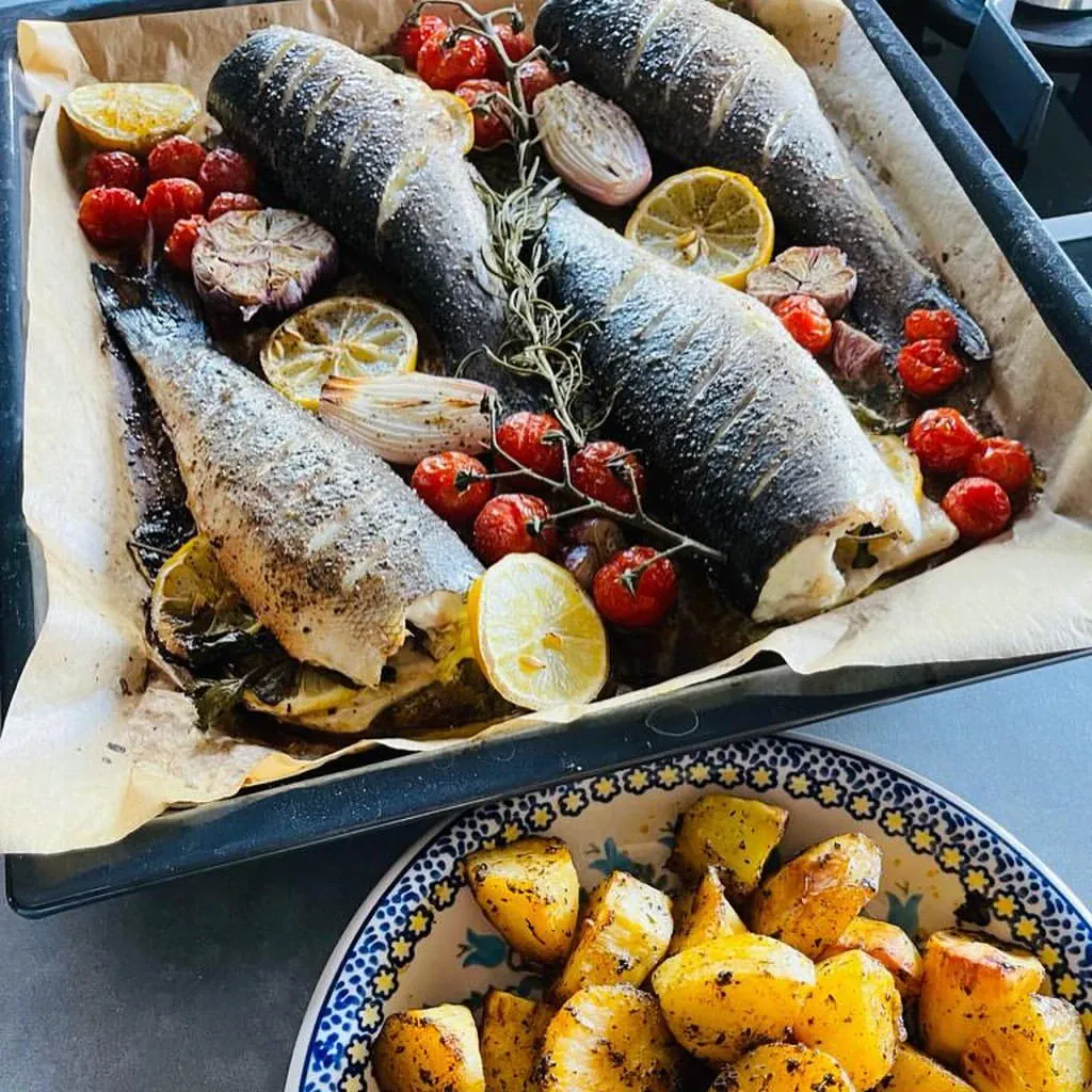 Jūros ešerys keptas orkaitėje