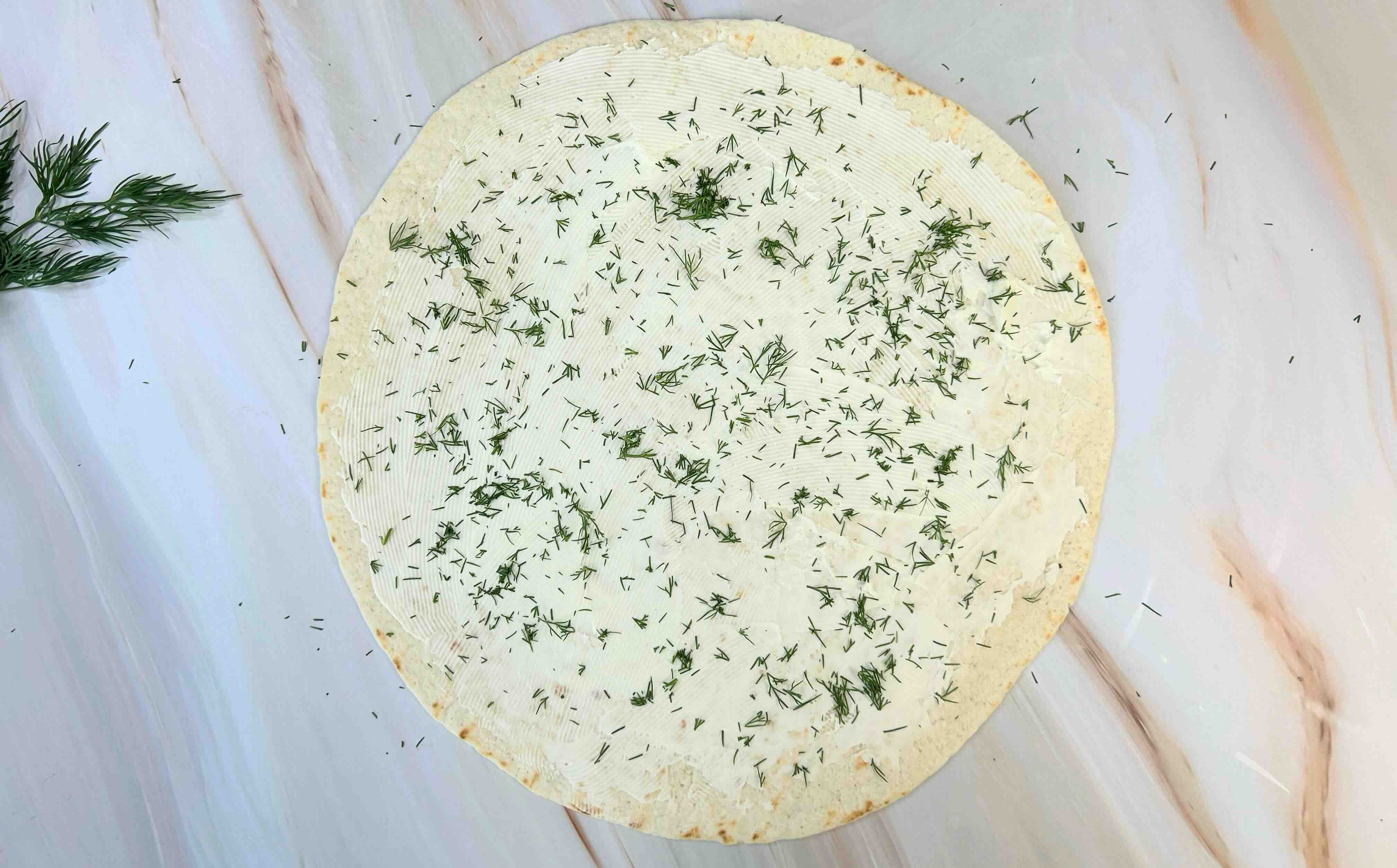 krapai ant tortilijos