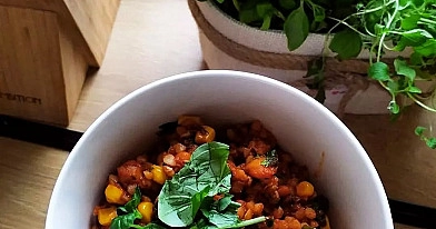 Szybkie kaszotto z warzywami i strączkami