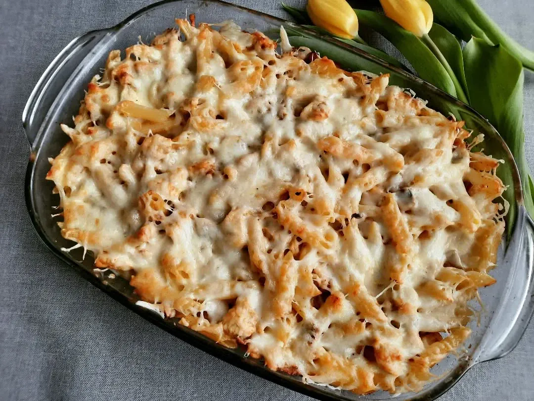 Amerikietiškas makaronų apkepas su sūriu