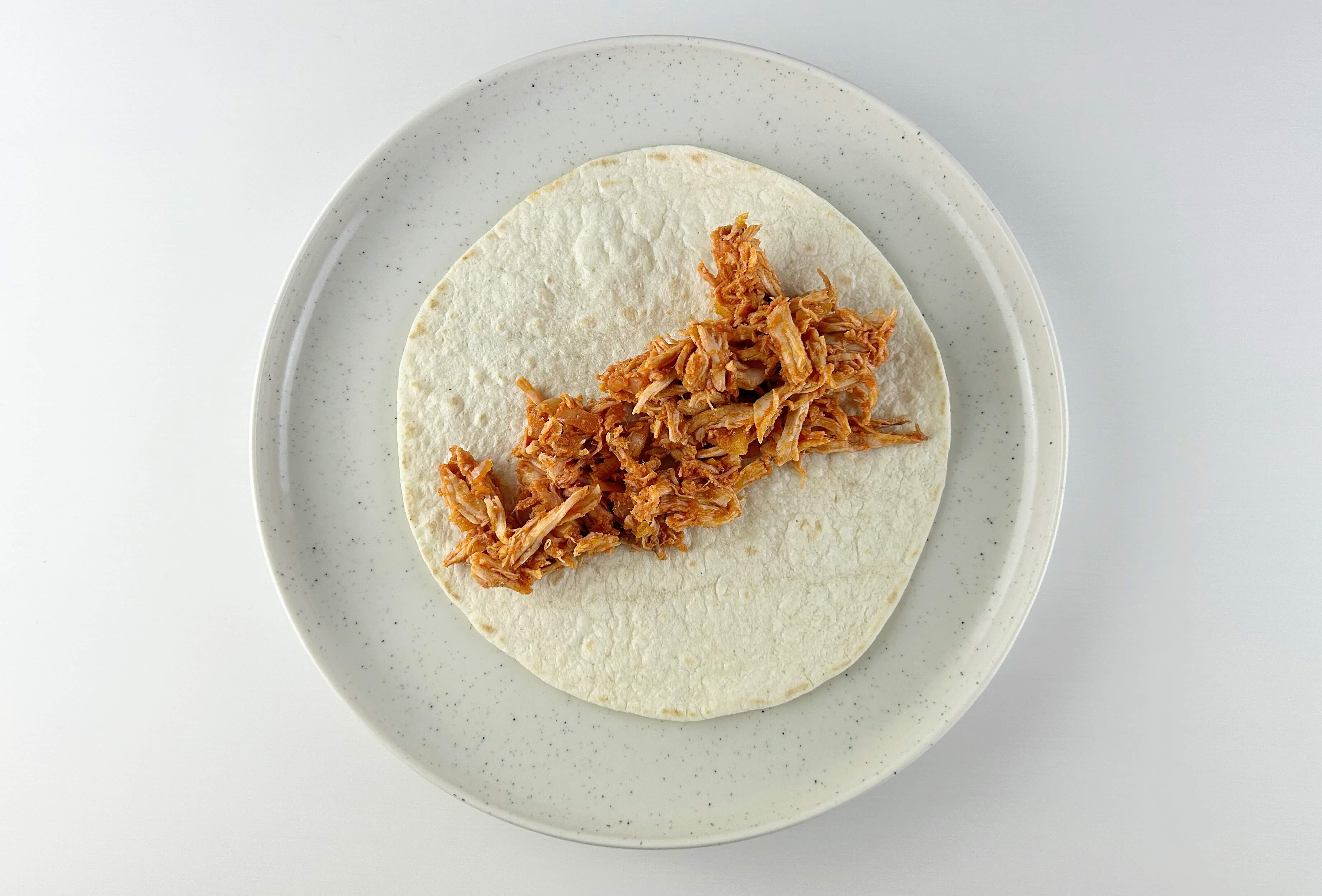 vištiena ant tortilijos