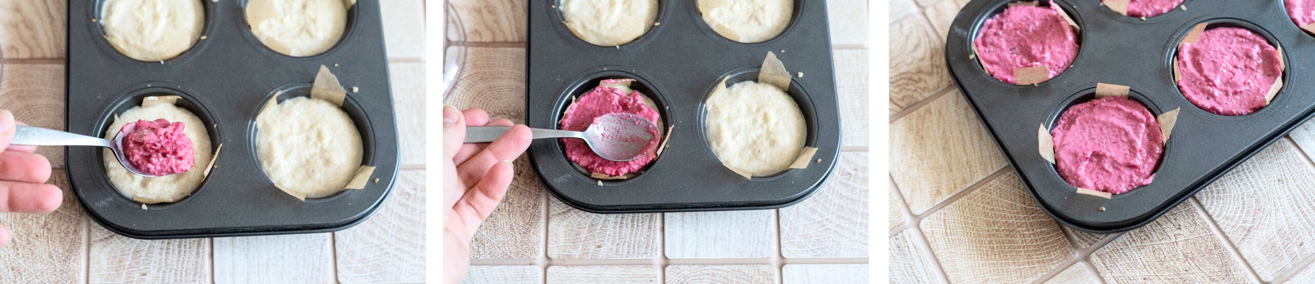 rožinis deserto sluoksnis išdėliotas