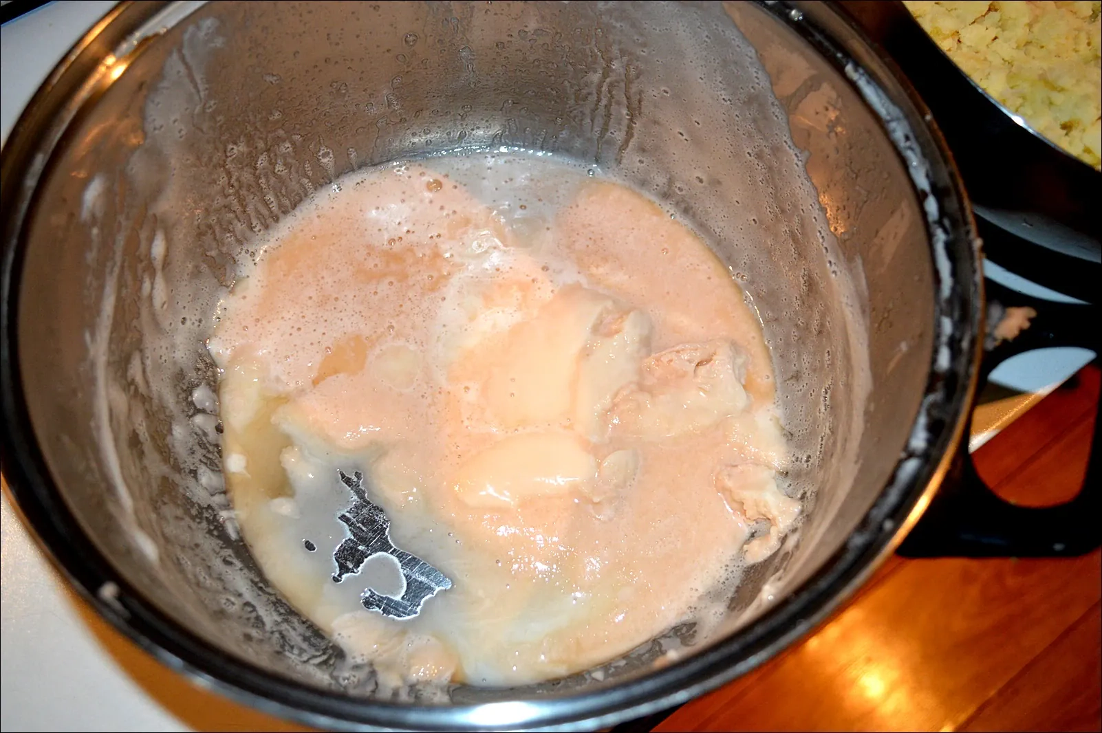 Tarkuotų bulvių kleckai - virtinukai su spirgais