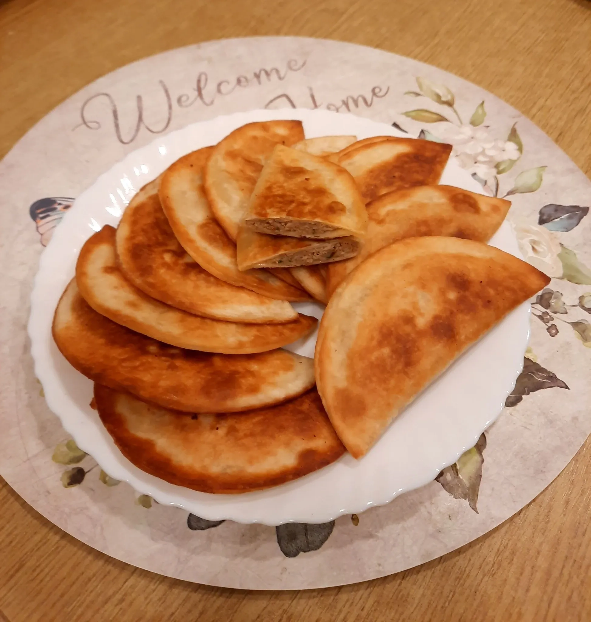 Mini tortilijos su mėsa, keptos keptuvėje😋
