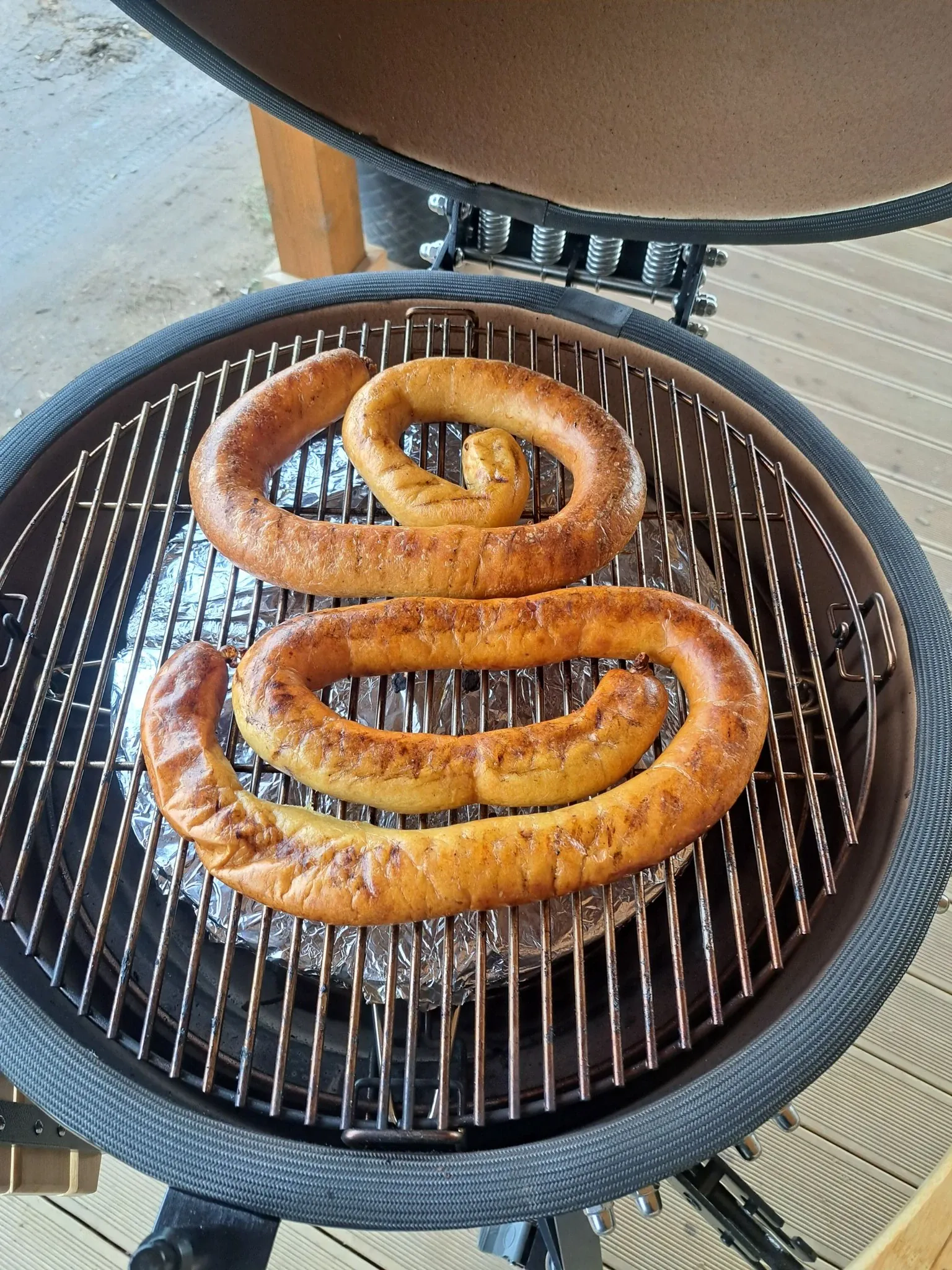 Skaniausi bulviniai vėdarai, kamado tipo grilyje