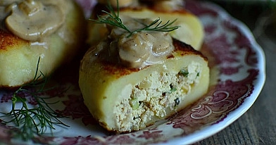 Vegetariniai žemaičių blynai su varške