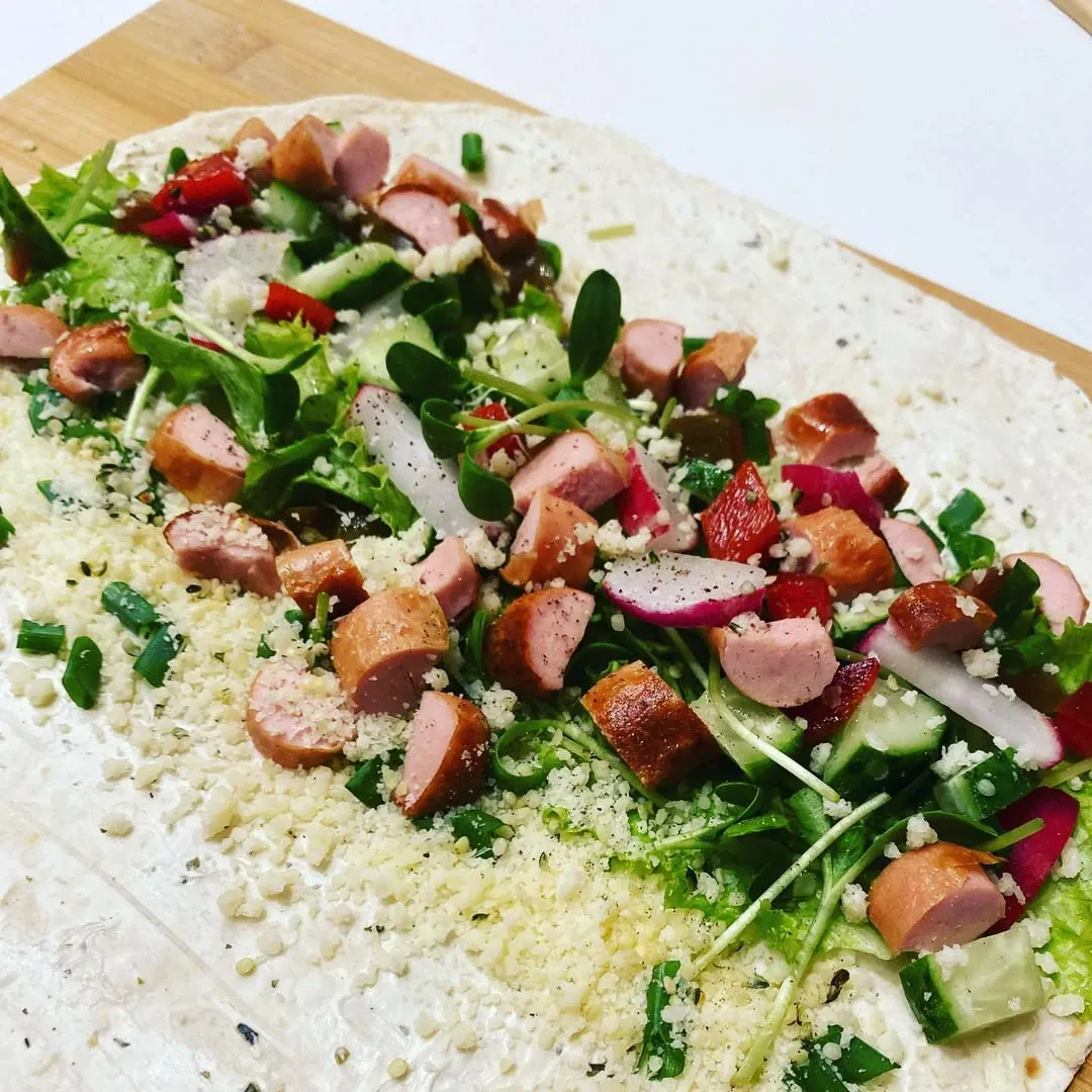 Tortilijų suktinukai su dešrelėmis