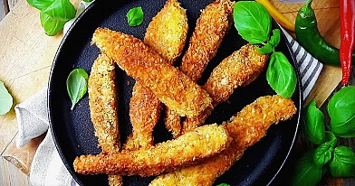 Vištienos juostelės tešloje su krakmolu