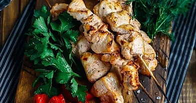 Labai skanus vištienos šašlykas jogurto marinate