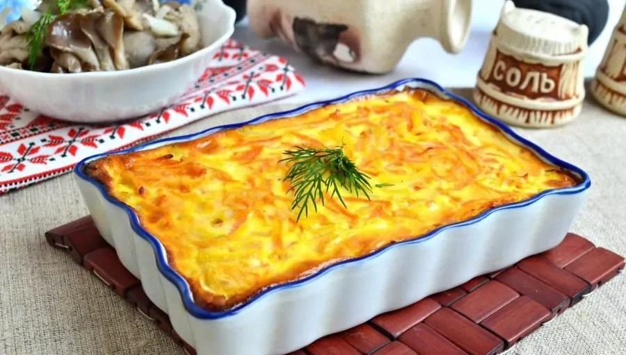 Zapiekanka z ryżem i kurczakiem