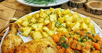Orkaitėje kepta vištiena medaus ir garstyčių marinate