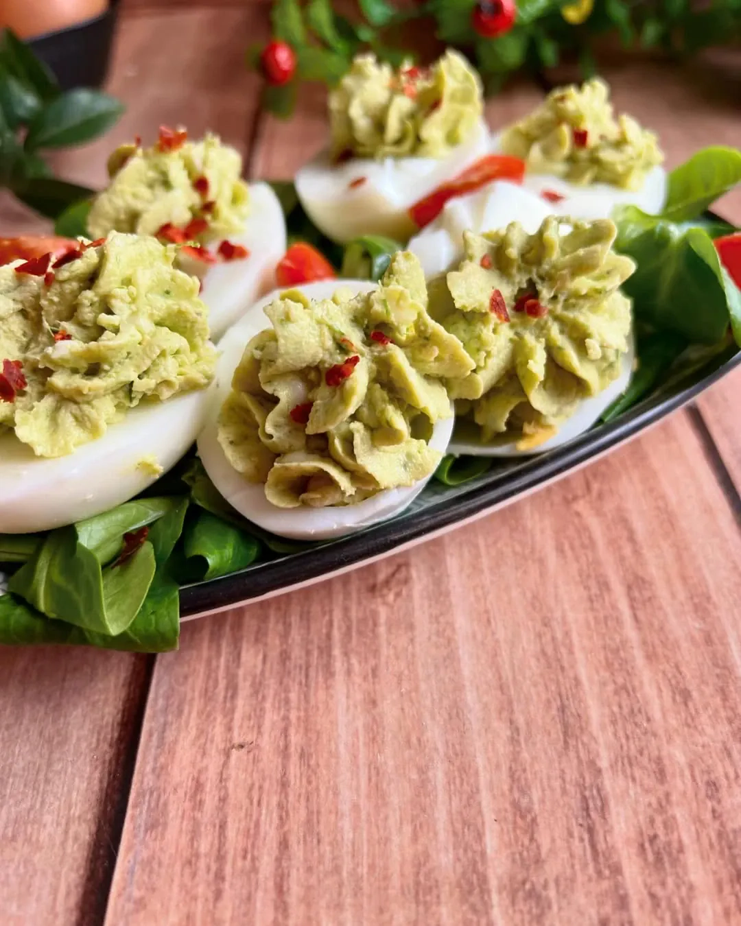 Jajka faszerowane domowym pesto (bez majonezu) 🥚