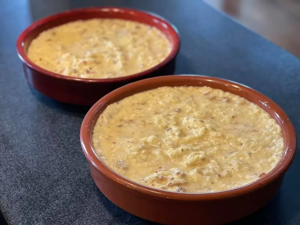 Tarkuotų bulvių kugelis su kefyru ir vištiena