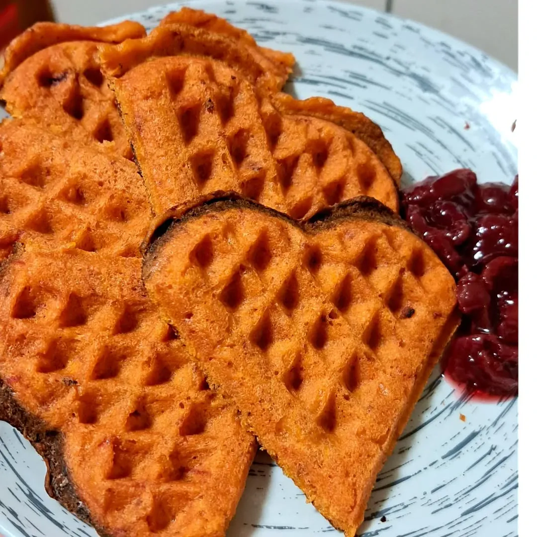 Moliūgų ir burokėlių vafliai🧇
