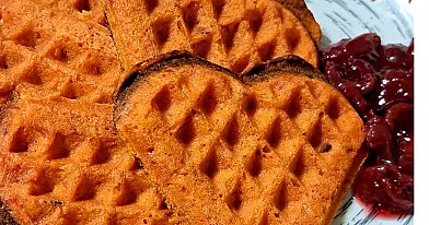 Moliūgų ir burokėlių vafliai🧇