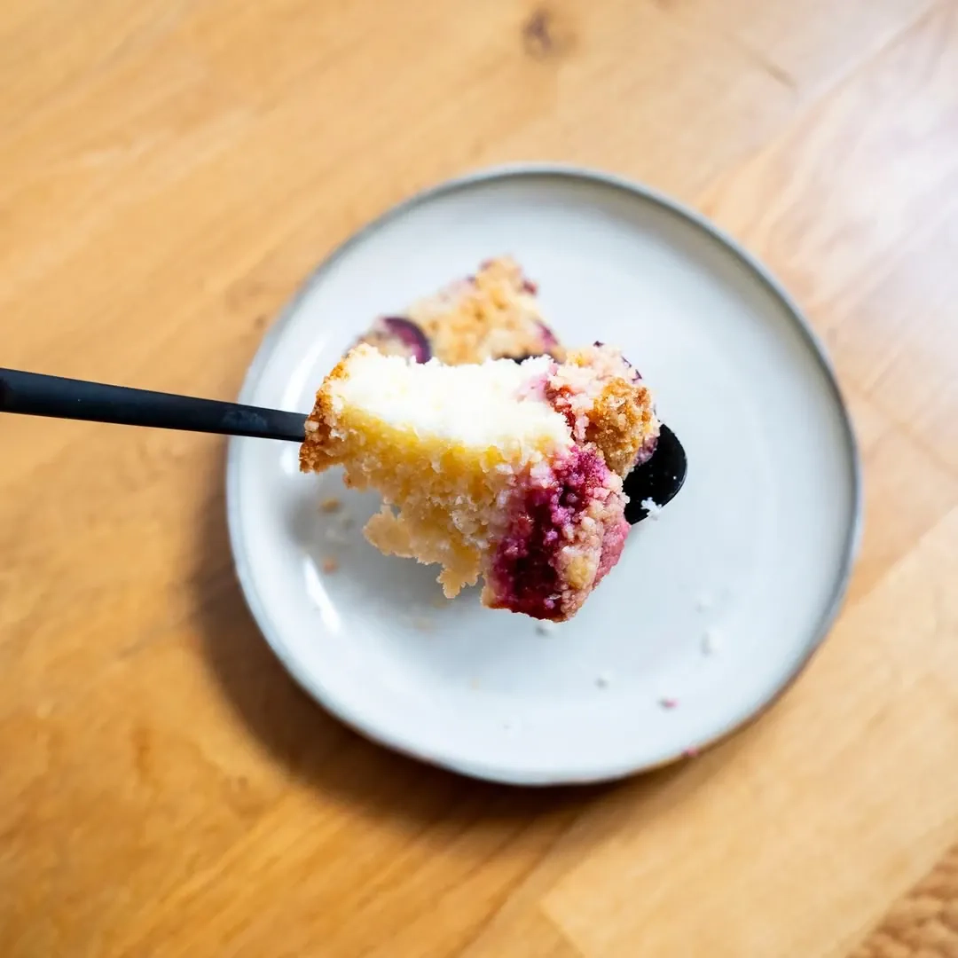 Varškės pyragas su slyvomis (Cottage Cheese Plum Cake)