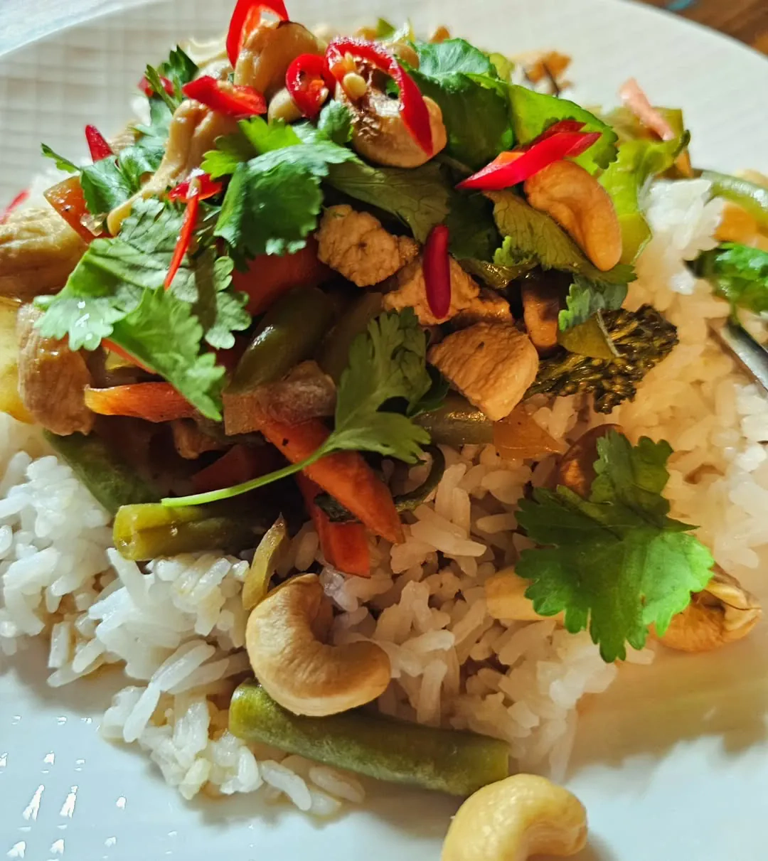 Chicken stir try - vištienos ir daržovių troškinys