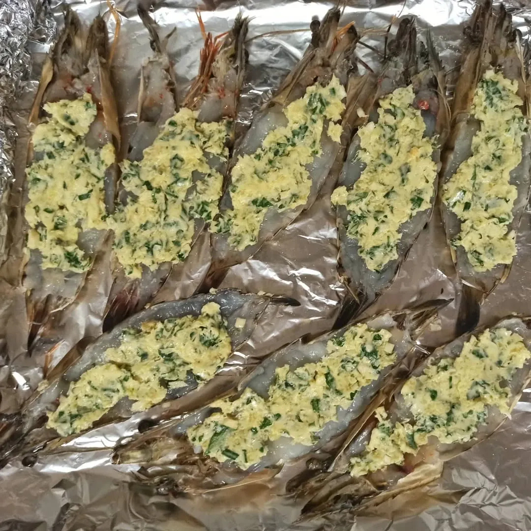 Česnakinės tigrinės krevetės 🍤🧄