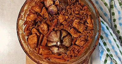 Plovas su vištiena - orkaitėje