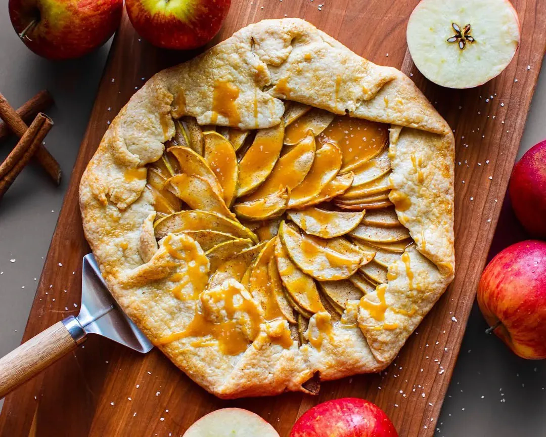 Obuolių pyragas - galetė (Apple galette)