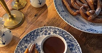 Ispaniški sviestiniai sausainiai Churros - Čiuros su pienu