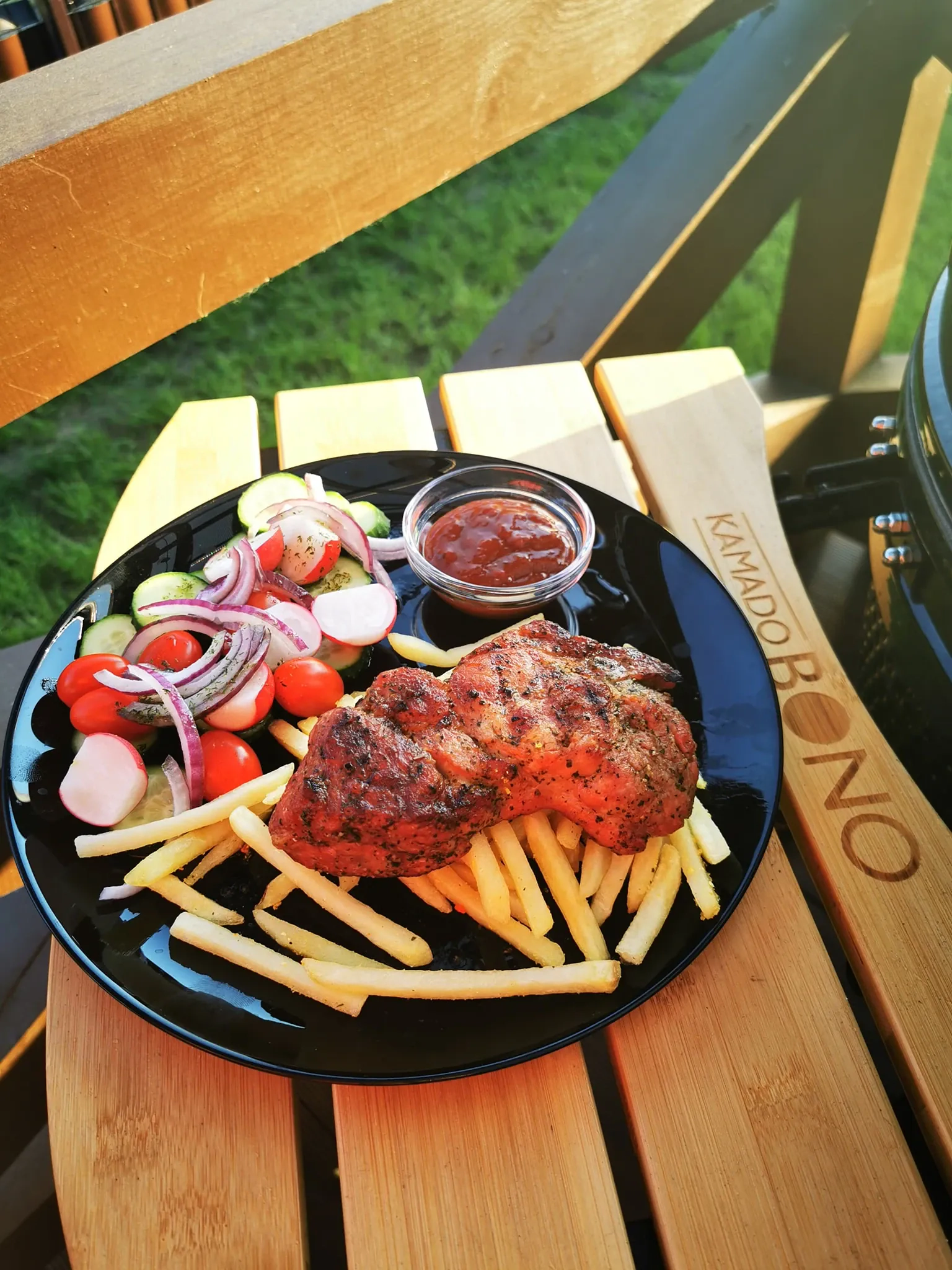 Kiaulienos sprandinės bbq kepsniai