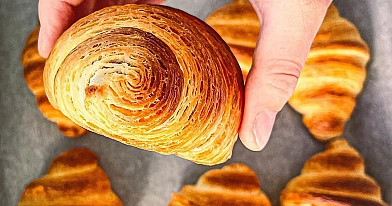 Naminiai sviestiniai kruasanai - geriausias receptas