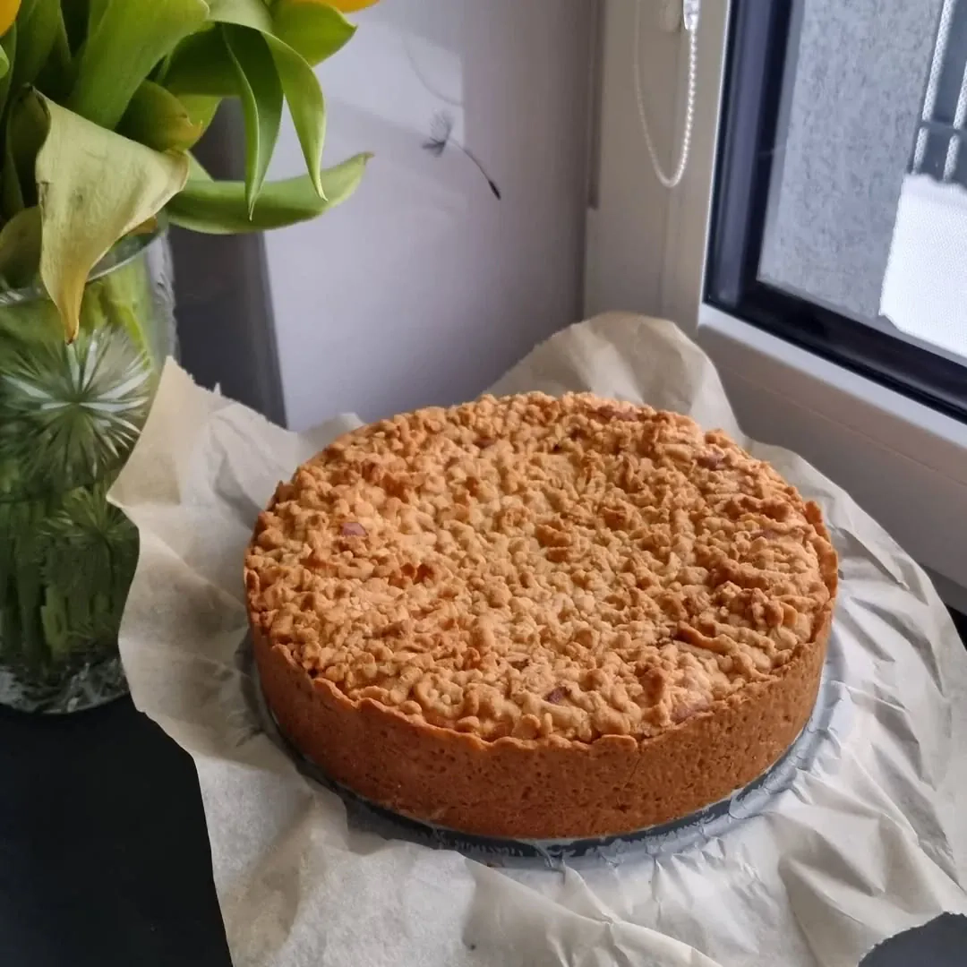 Greitas ir paprastas trupininis varškės pyragas