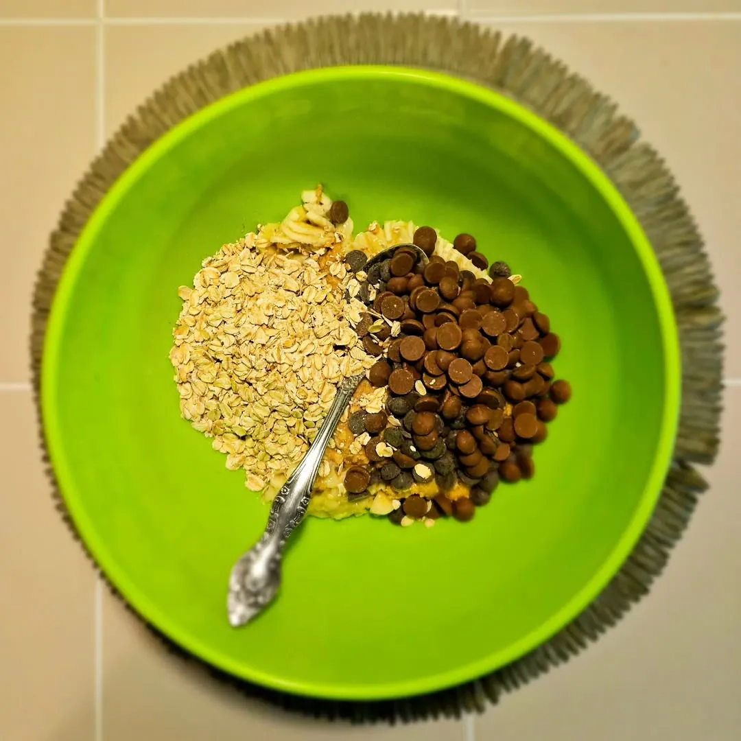 Sveikesni bananiniai sausainiai su šokolado gabaliukais 🍪