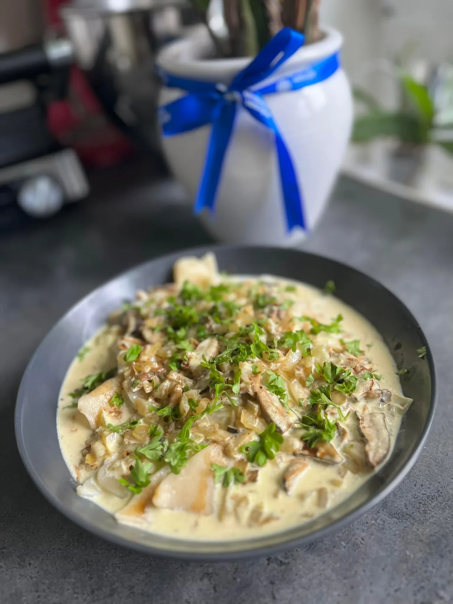 Lietuviški "makaronai" - skryliai su keptų baravykų padažu 🤩