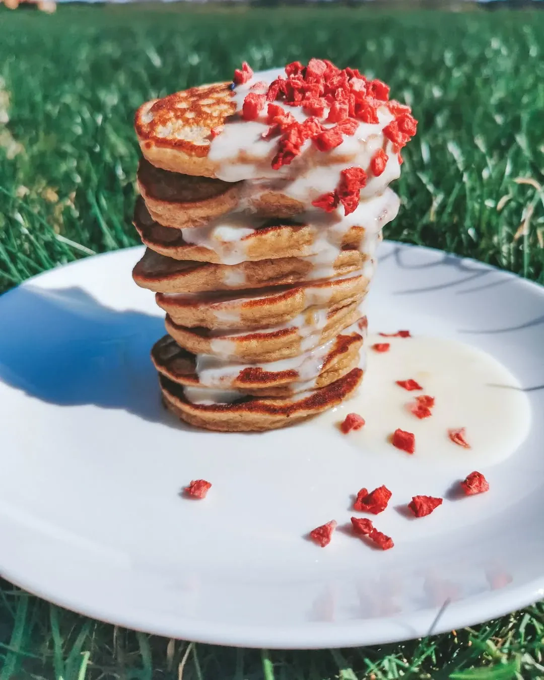 Manų košės blyneliai su pienu