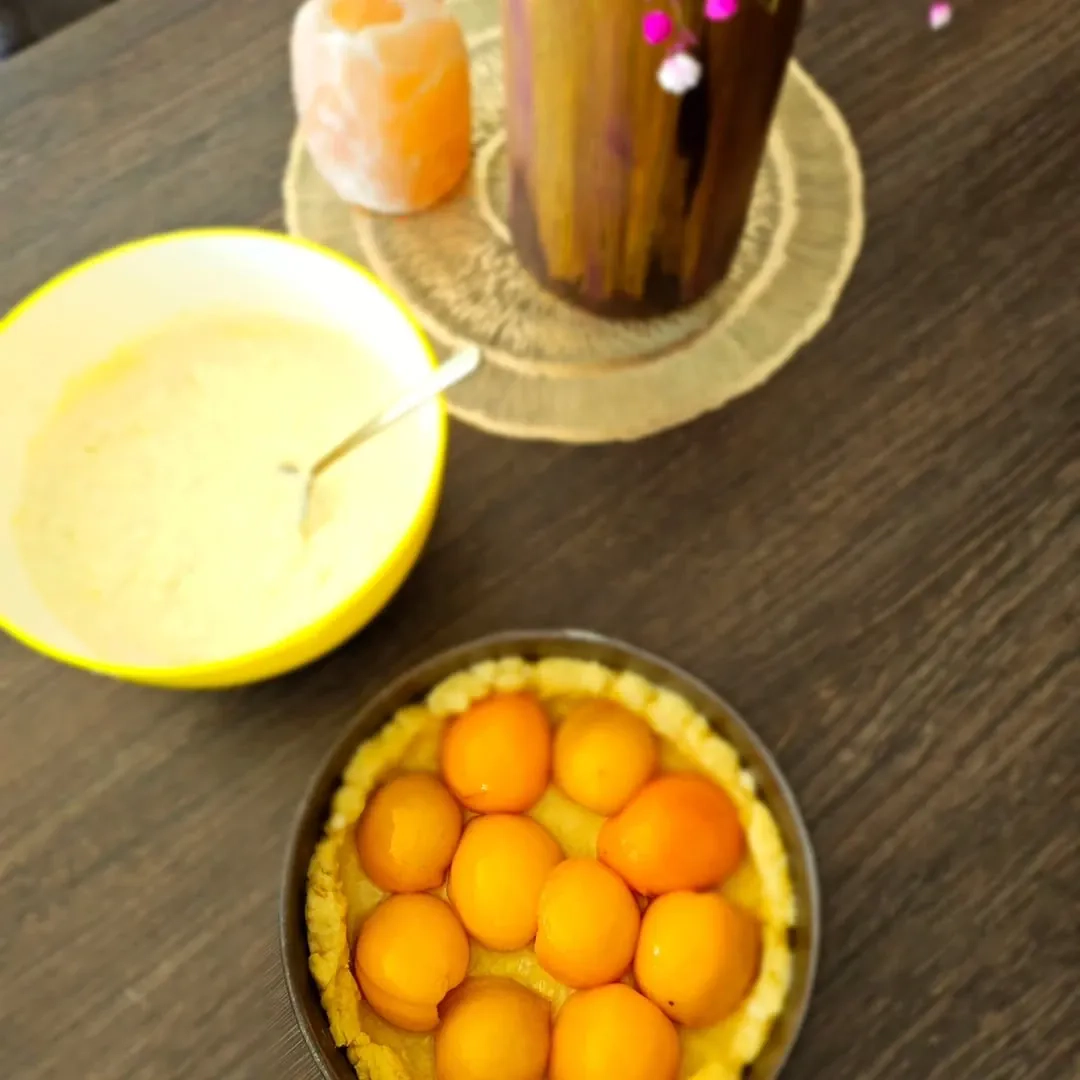 Trupininis varškės kremo pyragas su persikais 🥧🍑 Trupininis varškės kremo pyragas su persikais 🥧🍑