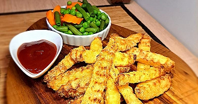 Paprastai ir skaniai keptuvėje keptos bulvytės fri