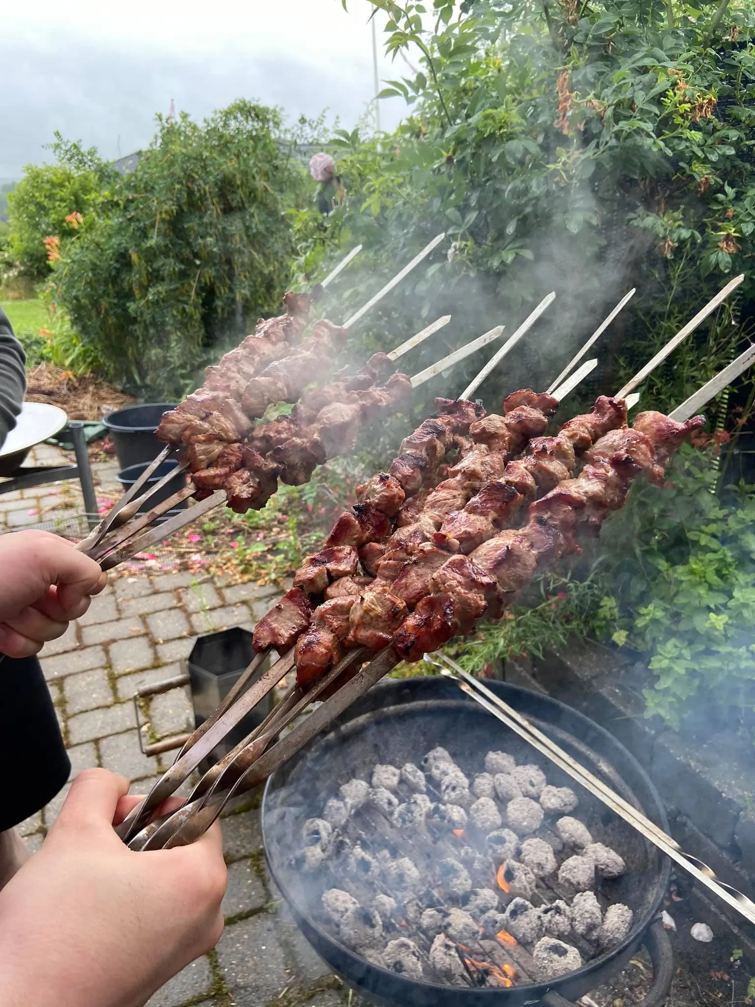 Šašlykai majonezo marinate su paprika