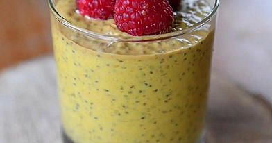 Kokosinis mango chia pudingas su avokadu