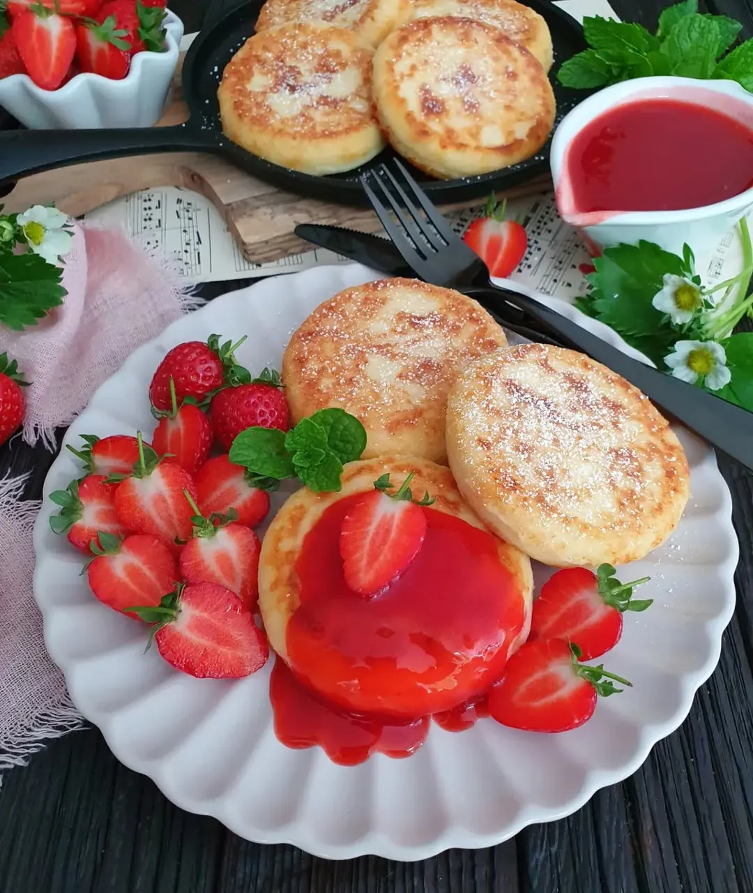Placuszki twarogowe syrniki