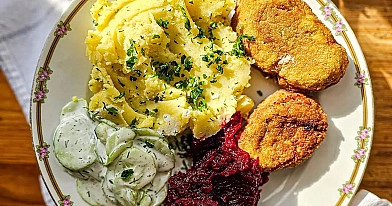 Bulvių košė su pienu, grietinėle ir vasabiu