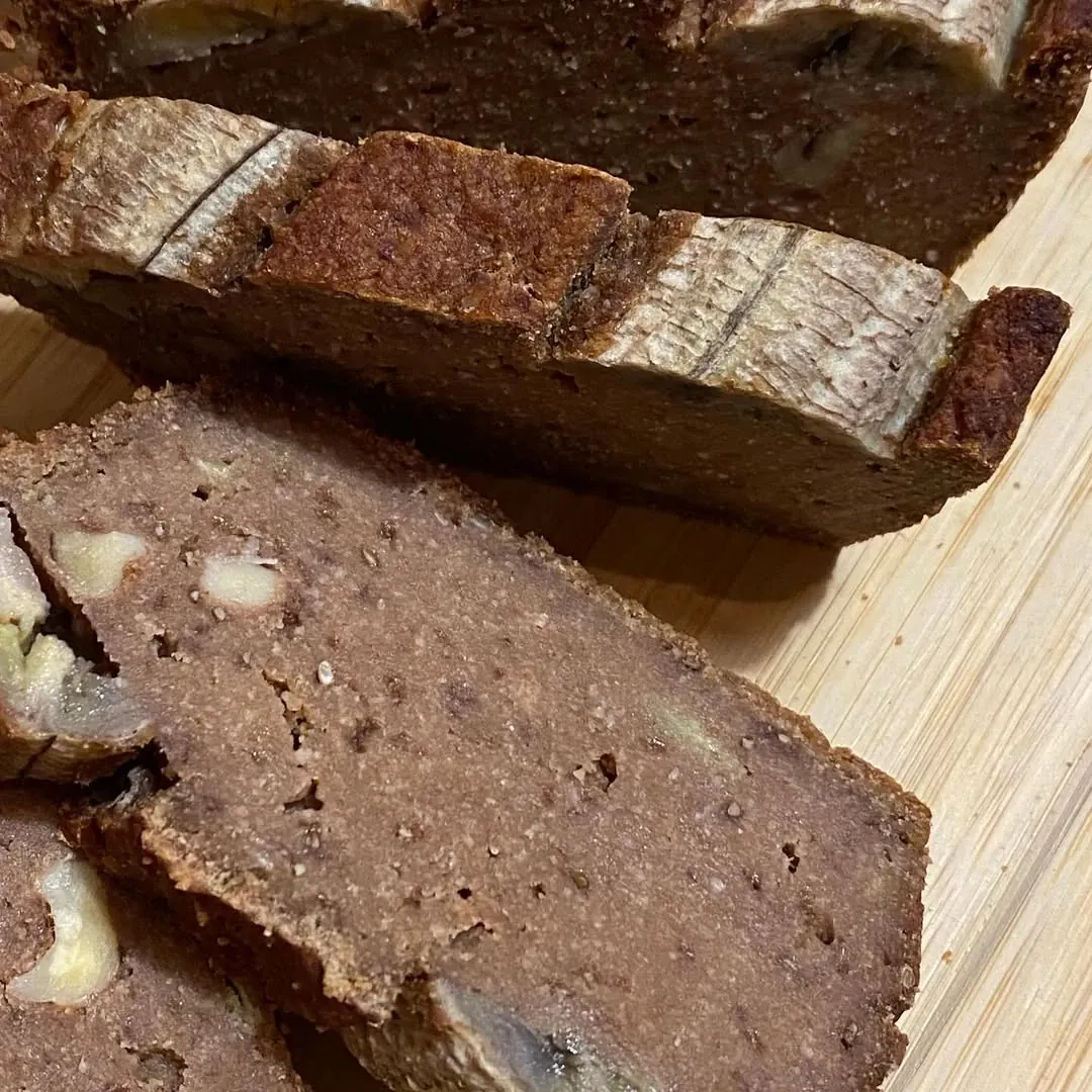 Veganiška bananų duona - pyragas