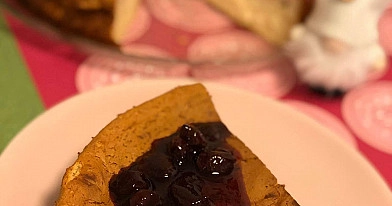 Varškės apkepas su "President" varške kepiniams ir manų kruopomis