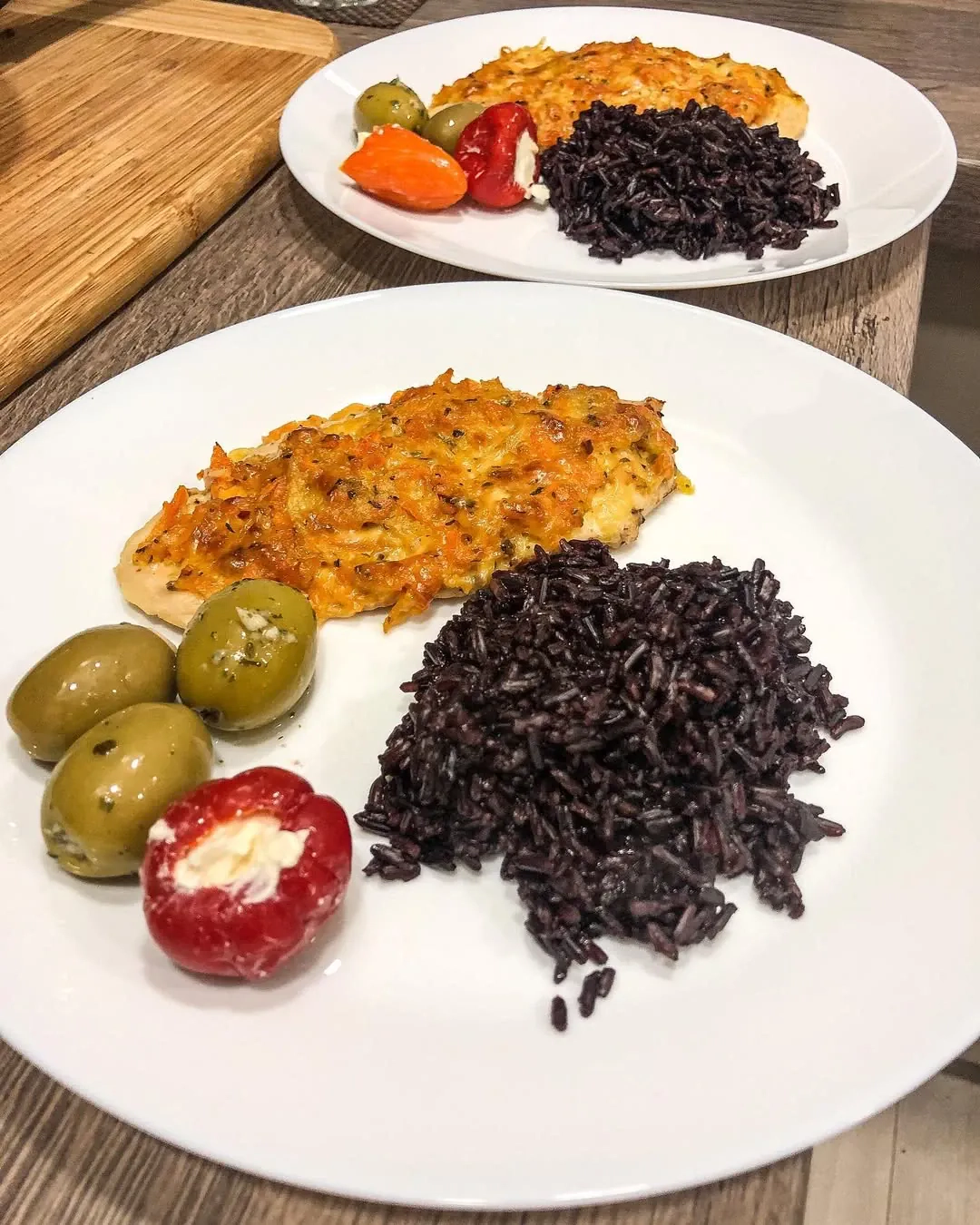 Vištienos kepsnys su morkomis, obuoliais ir sūriu 👩🏼‍🍳