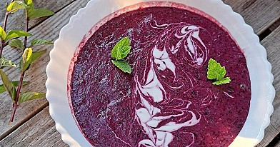 Jagodowa owsianka z blendera - zdrowe śniadanie bez cukru