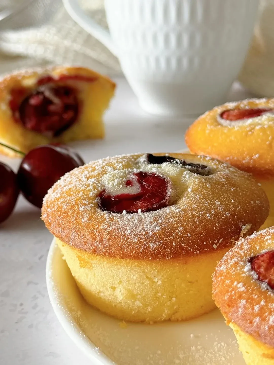 Muffinki z czereśniami na oleju rzepakowym