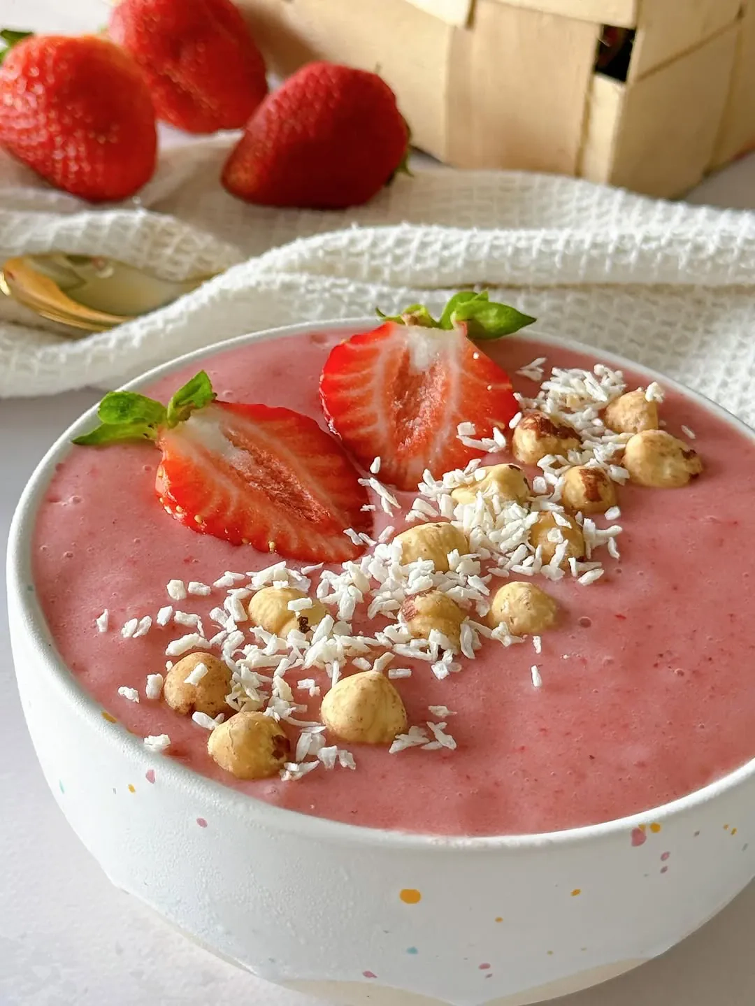 Fit lody truskawkowo-bananowe bez cukru i nabiału