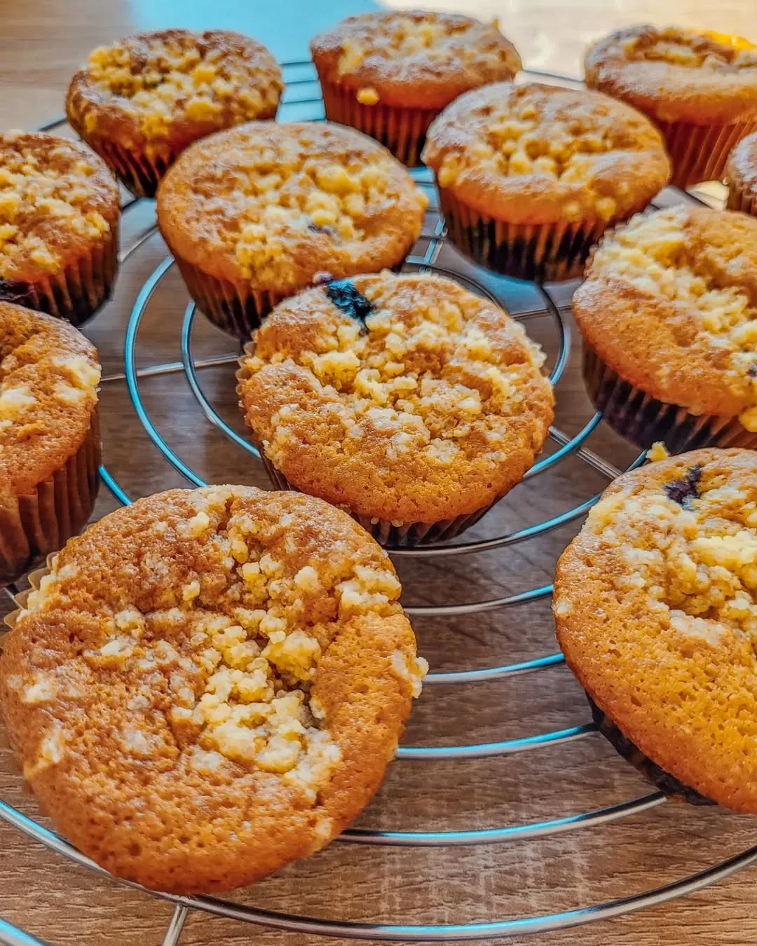 Graikiško jogurto keksiukai su šilauogėmis - drėgni, purūs ir kvapnūs