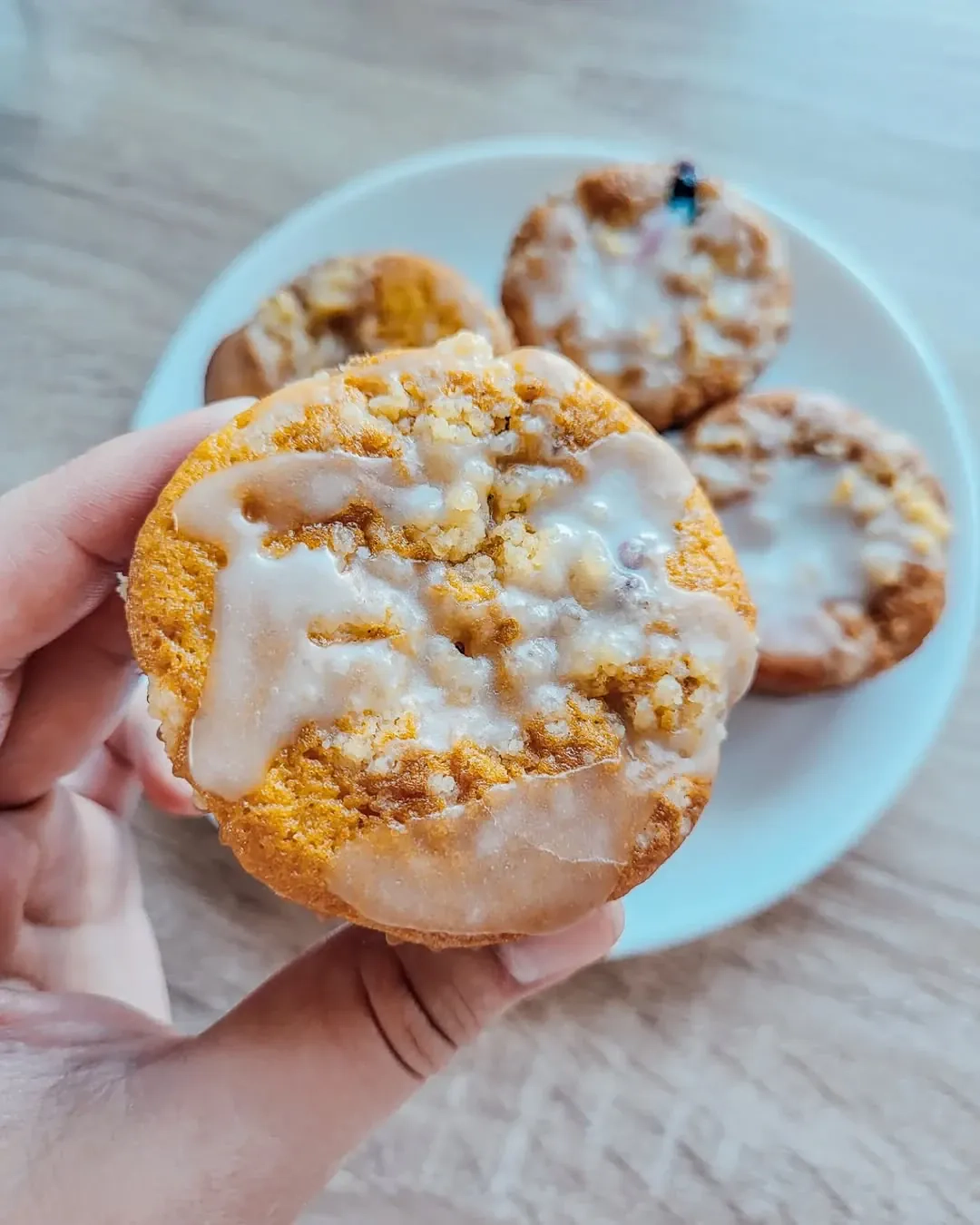 Graikiško jogurto keksiukai su šilauogėmis - drėgni, purūs ir kvapnūs